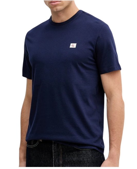 T-shirt Calvin Klein Jeans uomo badge cotone