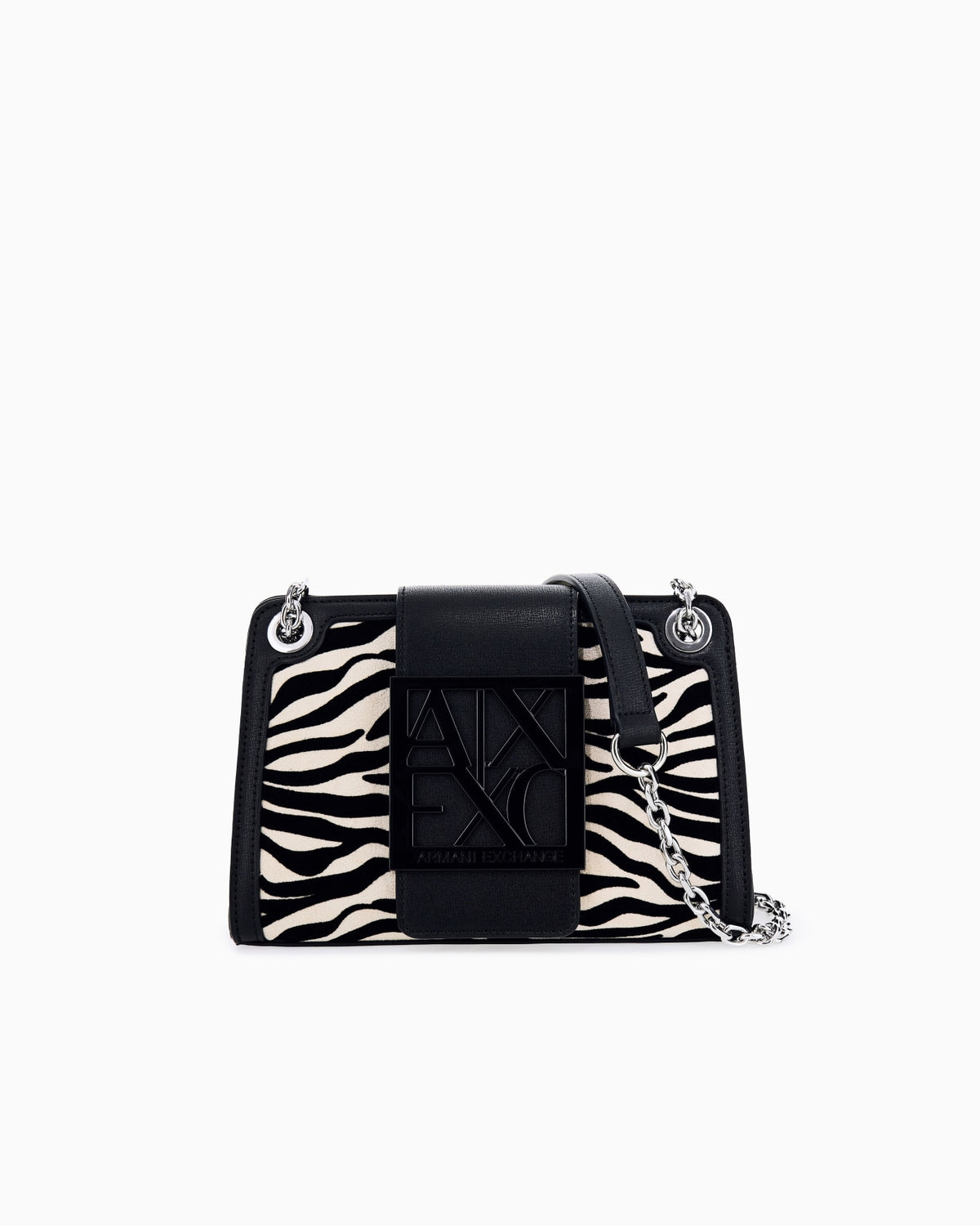 Mini borsa Armani Exchange donna logo allover poliestere