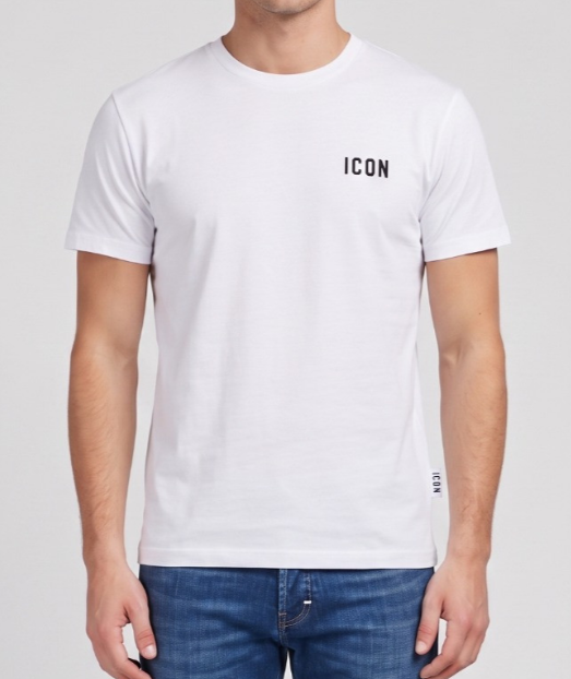 T-shirt uomo ICON cotone ricamo