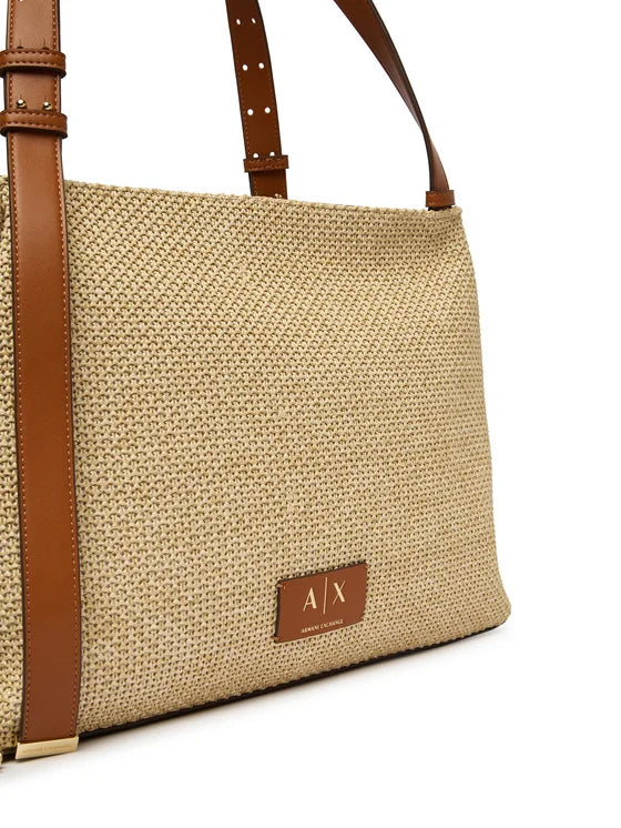 Borsa shopper A|X Armani Exchange donna logo all over