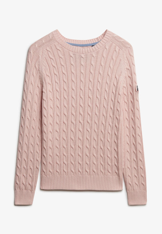Maglione trecce donna Superdry cotone