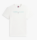 T-shirt Tommy Jeans uomo Regular Linear Logo ricamato