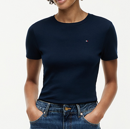 T-shirt Tommy Hilfiger Donna Slim Cody Cotone Slim Fit
