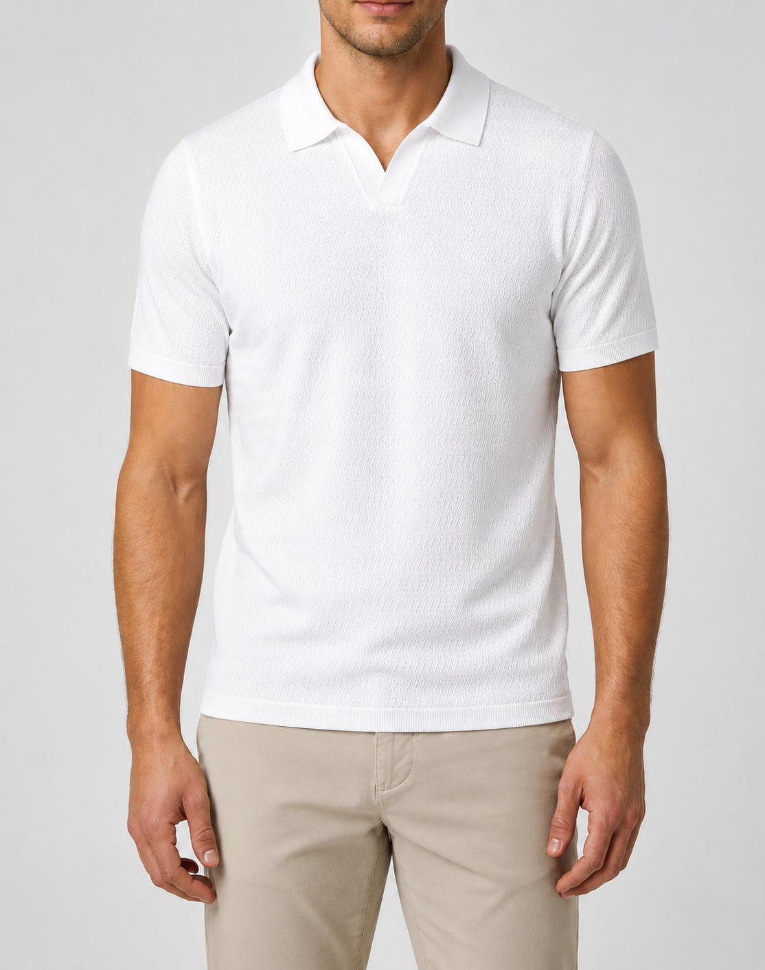Polo MARKUP uomo derby manica corta texturizzata