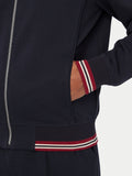 Felpa Guess uomo zip integrale manica lunga dettagli