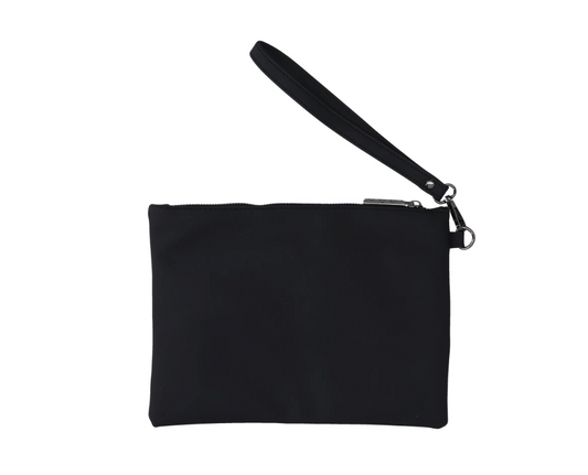 Pochette ICON uomo similpelle placchetta logo