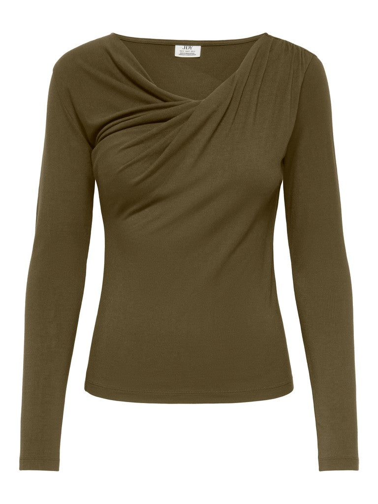 Blusa donna JDY scollo chiuso maglia