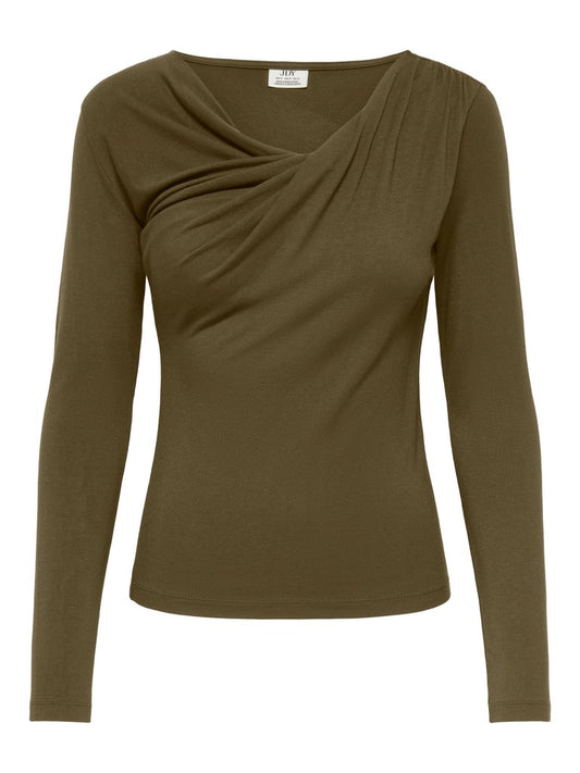 Blusa donna JDY scollo chiuso maglia