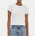 T-shirt Guess donna Studs Script cotone