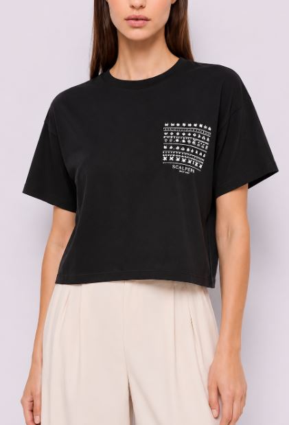 T-shirt manica corta Gaudi' Jeans donna cotone pe26 con stampa