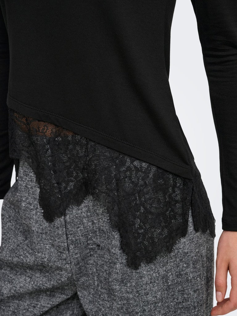Blusa donna ONLY viscosa collo chiuso
