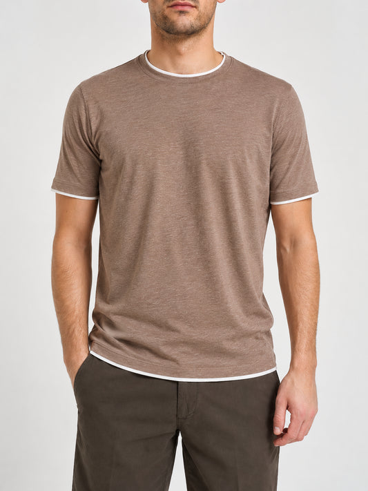 T-shirt uomo MARKUP jersey cotone contrasti