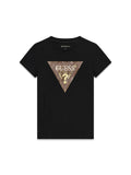 T-shirt donna Guess triangolo serpente manica corta