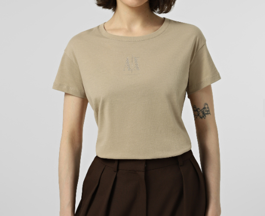T-shirt donna Armani Exchange A|X logo cotone PE 2026