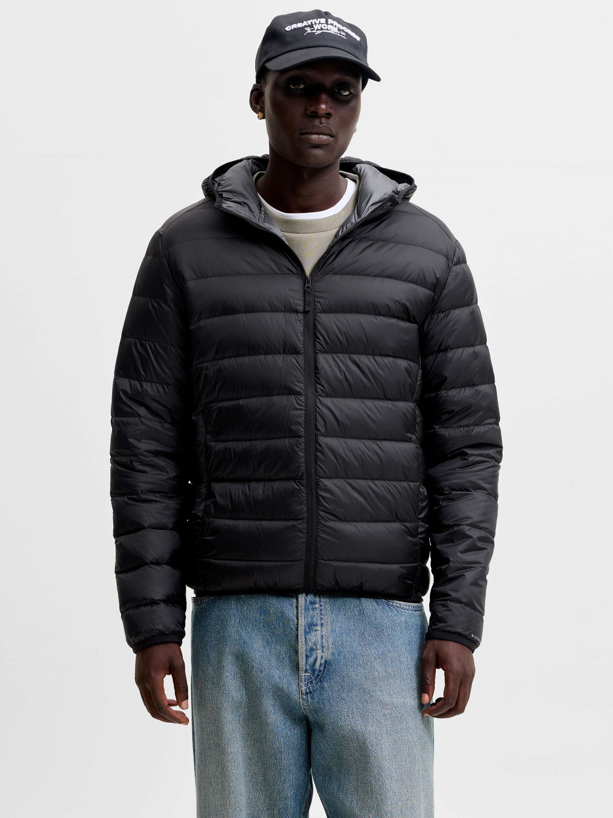 Giubbotto Jack & Jones uomo nylon cappuccio AI 2026