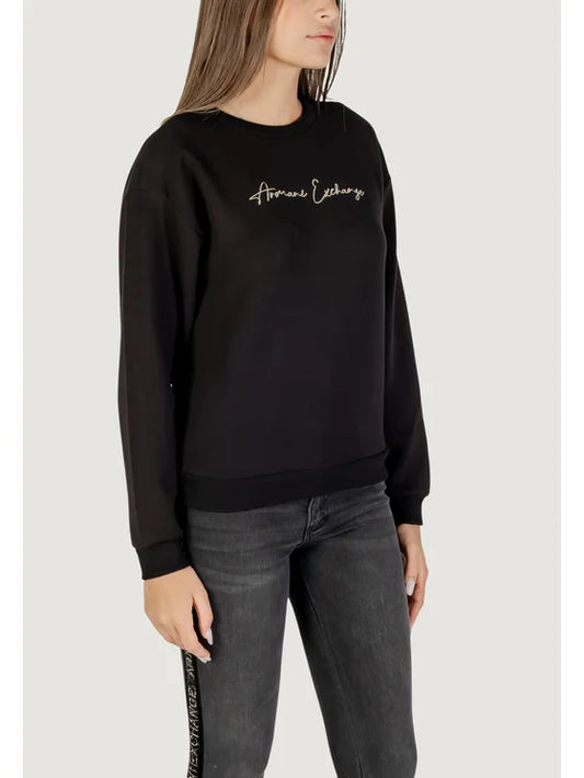 Felpa donna Armani Exchange A|X girocollo logo PE 2026