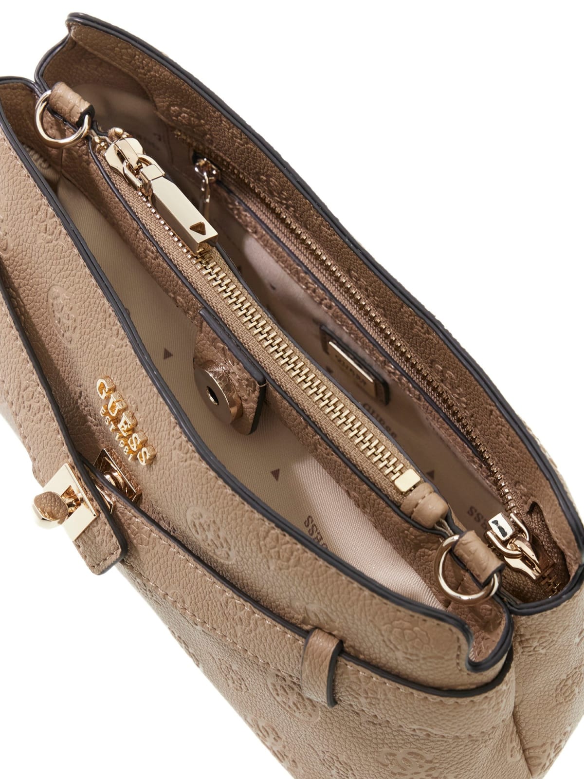 Borsa Guess donna Ella tracolla logo all-over