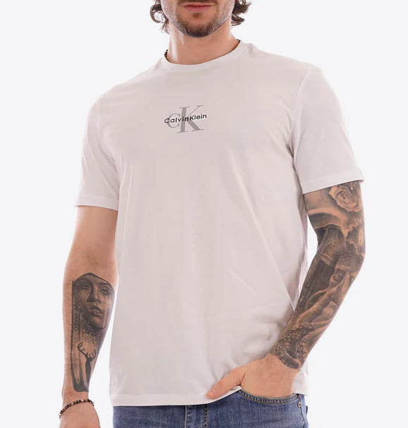 T-shirt Calvin Klein Jeans uomo micro logo cotone