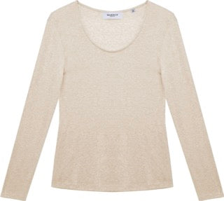 T-shirt donna MARKUP scollo ampio misto lana
