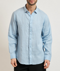 Camicia A|X uomo lino logo manica lunga PE 2026