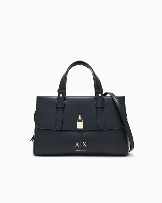 Borsa Armani Exchange donna poliestere logo