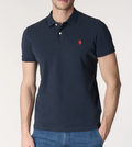 Polo uomo U.S. Polo Assn. cotone piqué manica corta