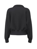 Felpa scollo notch Guess Jeans donna ricamata