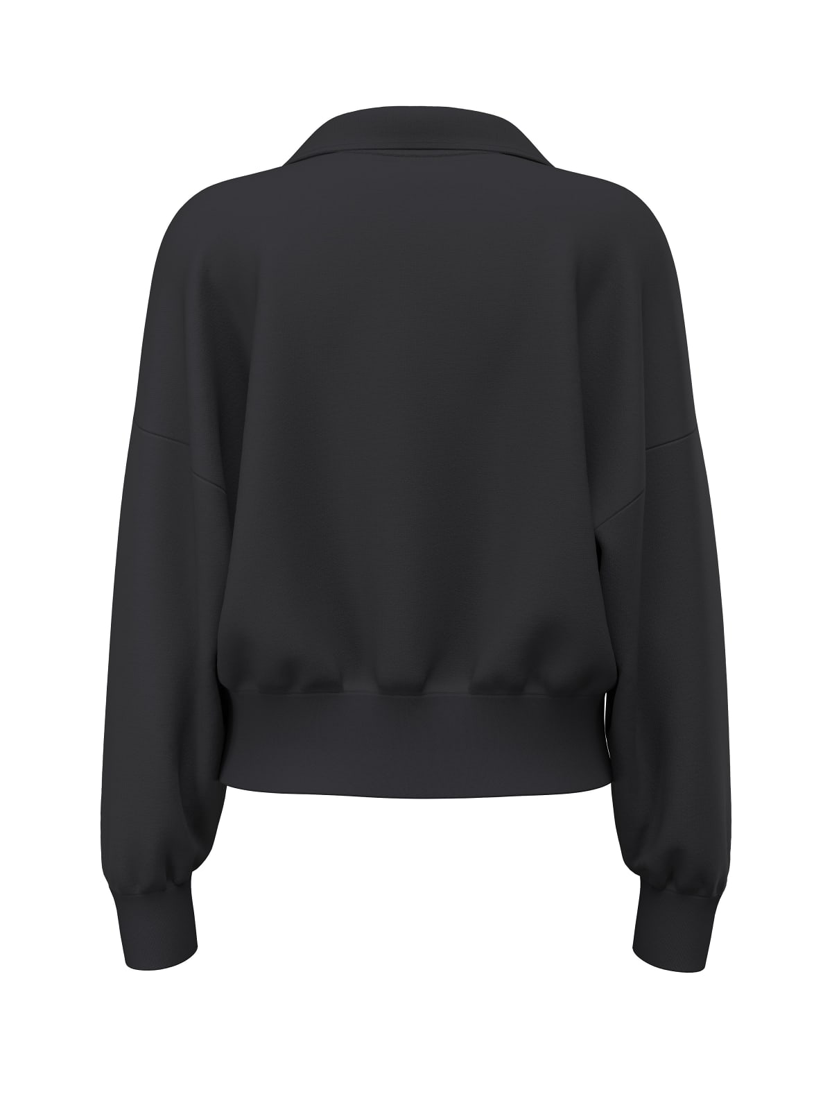 Felpa scollo notch Guess Jeans donna ricamata