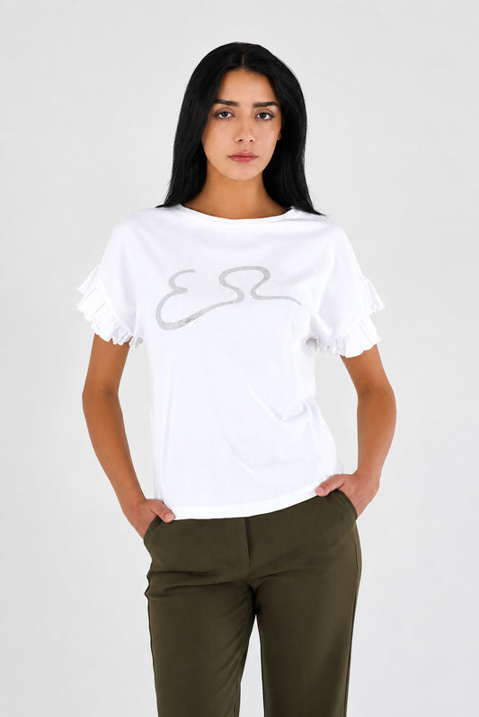 T-shirt basic Donna YES-ZEE manica corta cotone PE 2026