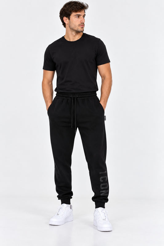 Pantalone jogger uomo ICON cotone logo grande