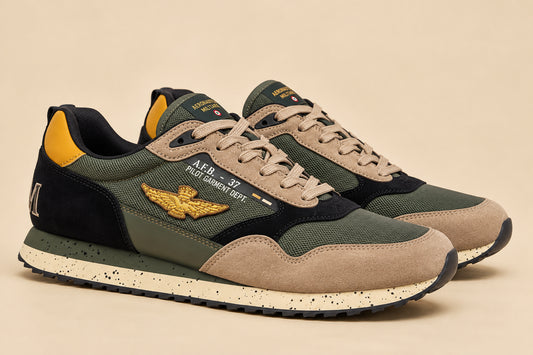 Sneakers Aeronautica Militare uomo mesh AI 2026