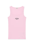 Top Guess Jeans donna slim costina ricamo logo