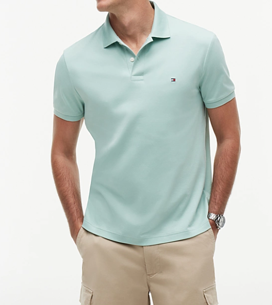 Polo Tommy Hilfiger uomo liquid cotton regular fit