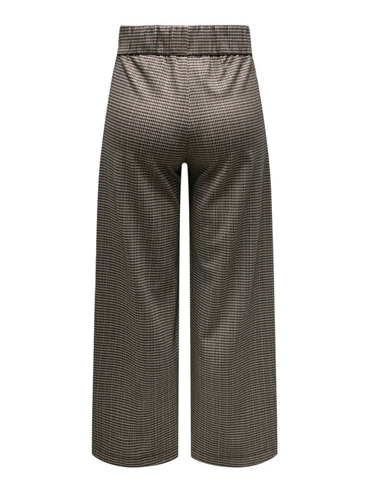 Pantaloni donna JDY fantasia quadretti maglia