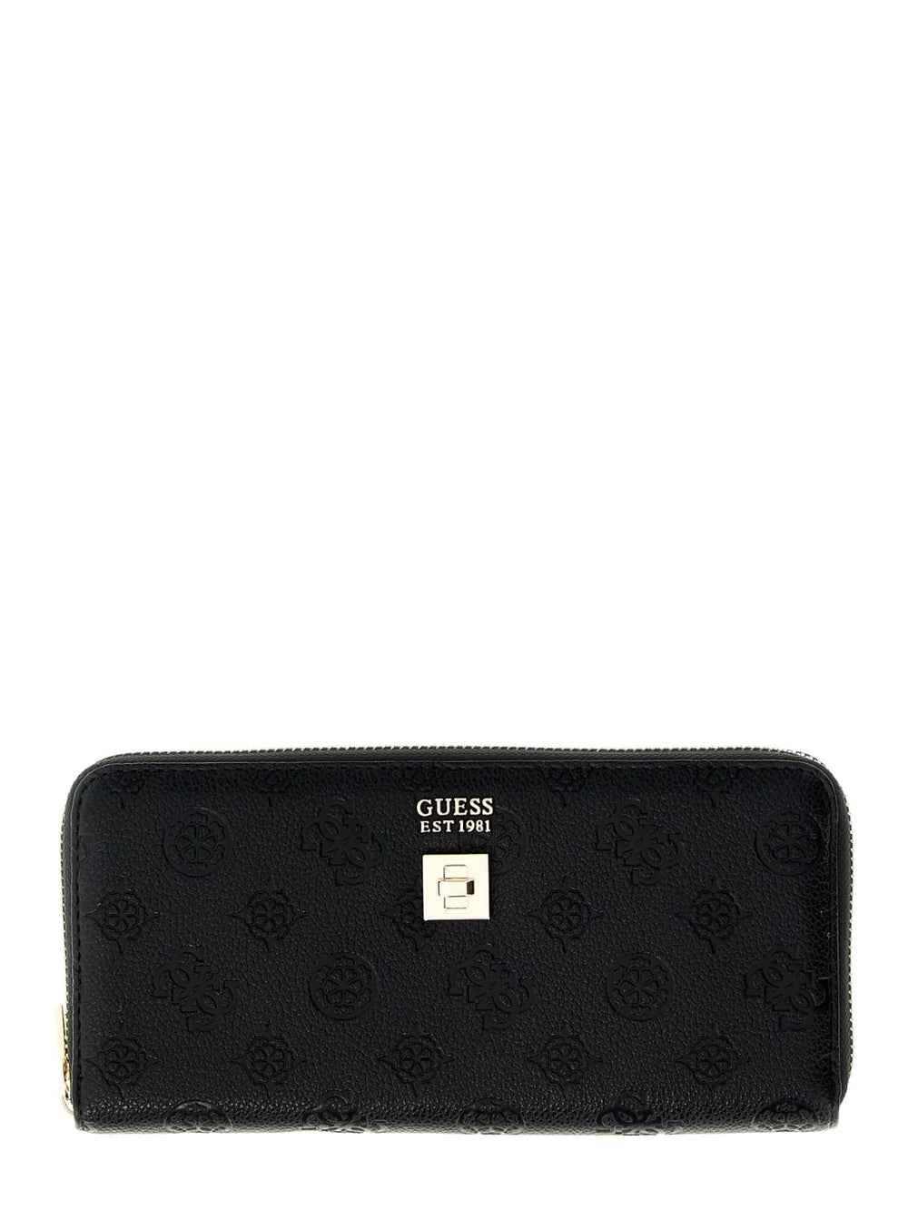 Portafoglio Ella logo Guess donna grande zip-around