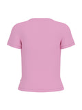 T-shirt Guess Jeans donna slim cotone ricamo logo