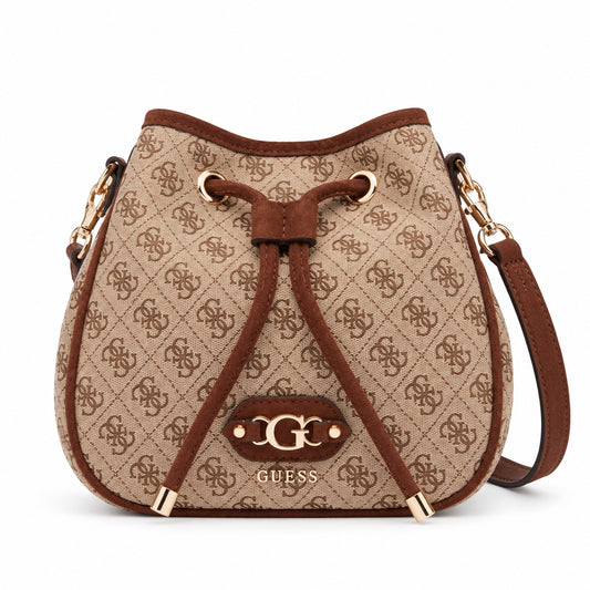 Borsa bucket Guess Samantha mini coulisse donna