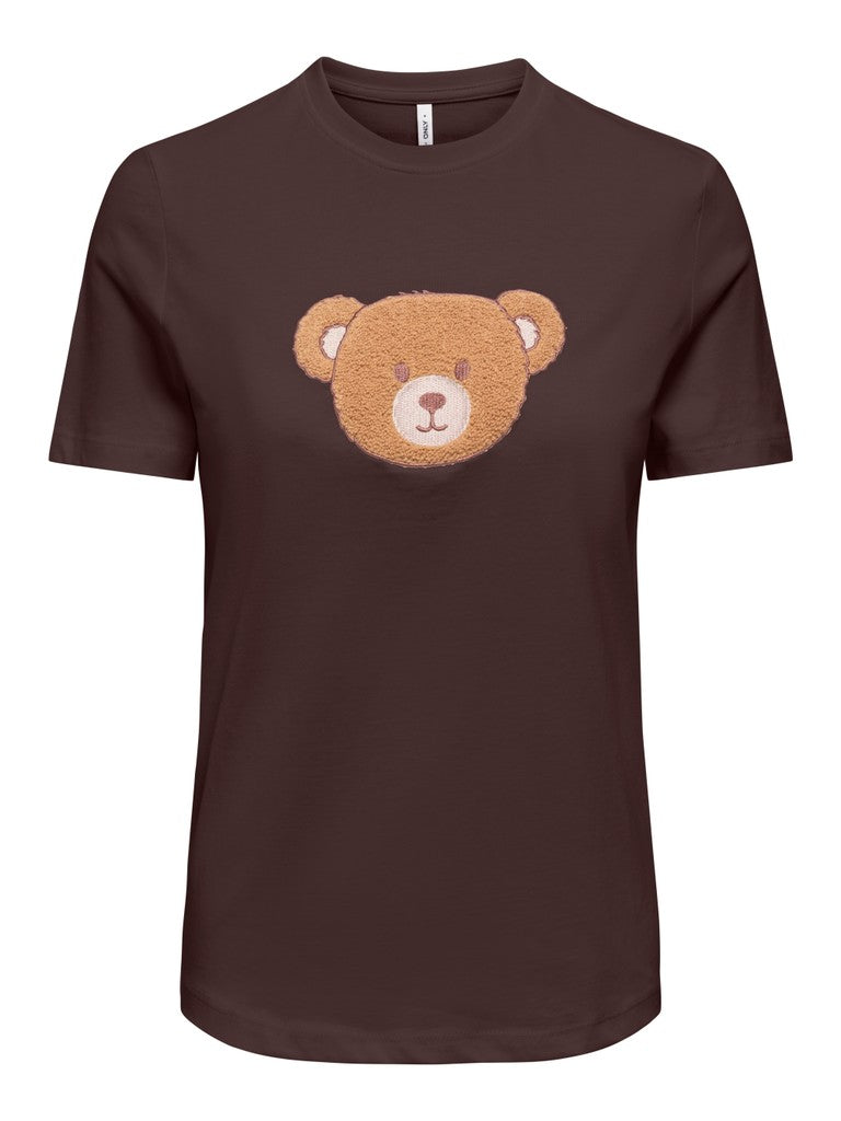 T-shirt donna ONLY cotone organico stampa