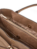 Borsa Guess donna Ella satchel grande logo all-over