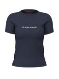 T-shirt Guess Jeans donna cotone slim logo
