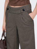 Pantaloni donna JDY fantasia quadretti maglia