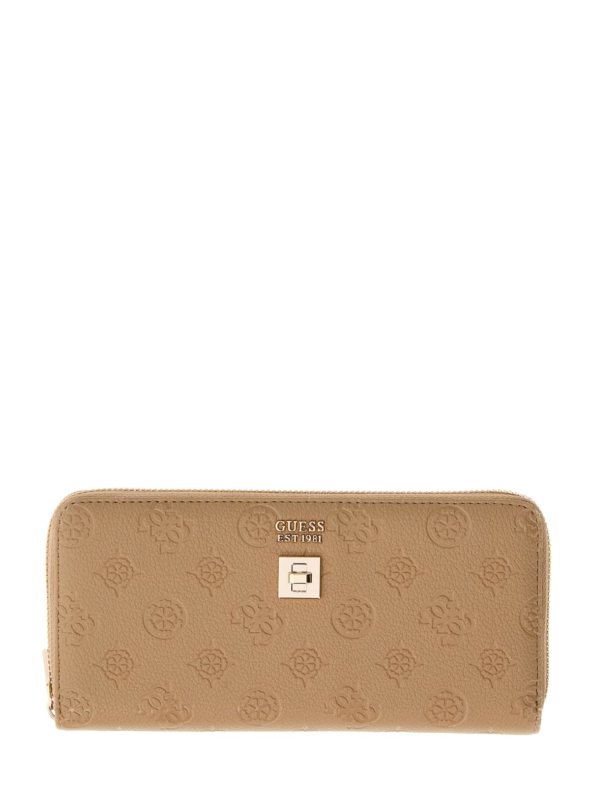 Portafoglio Ella logo Guess donna grande zip-around