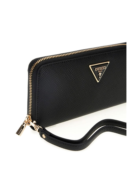 Portafoglio Guess donna Laurel similpelle avorio zip