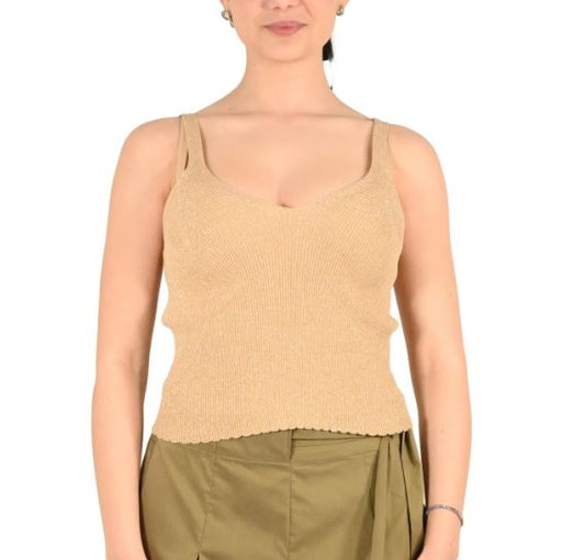 Top donna MARKUP a coste viscosa lurex