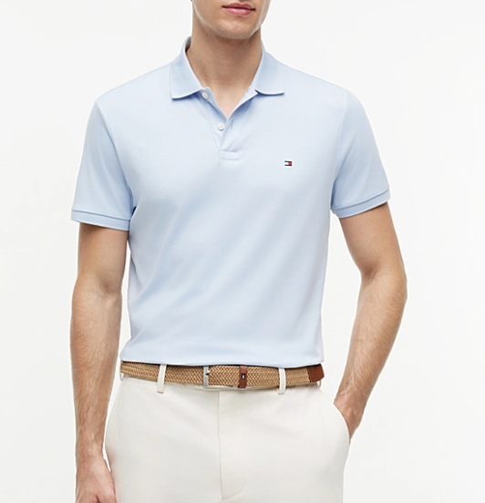 Polo Tommy Hilfiger uomo liquid cotton regular fit