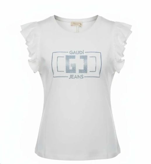 T-shirt donna Gaudi Jeans manica corta cotone PE 2026