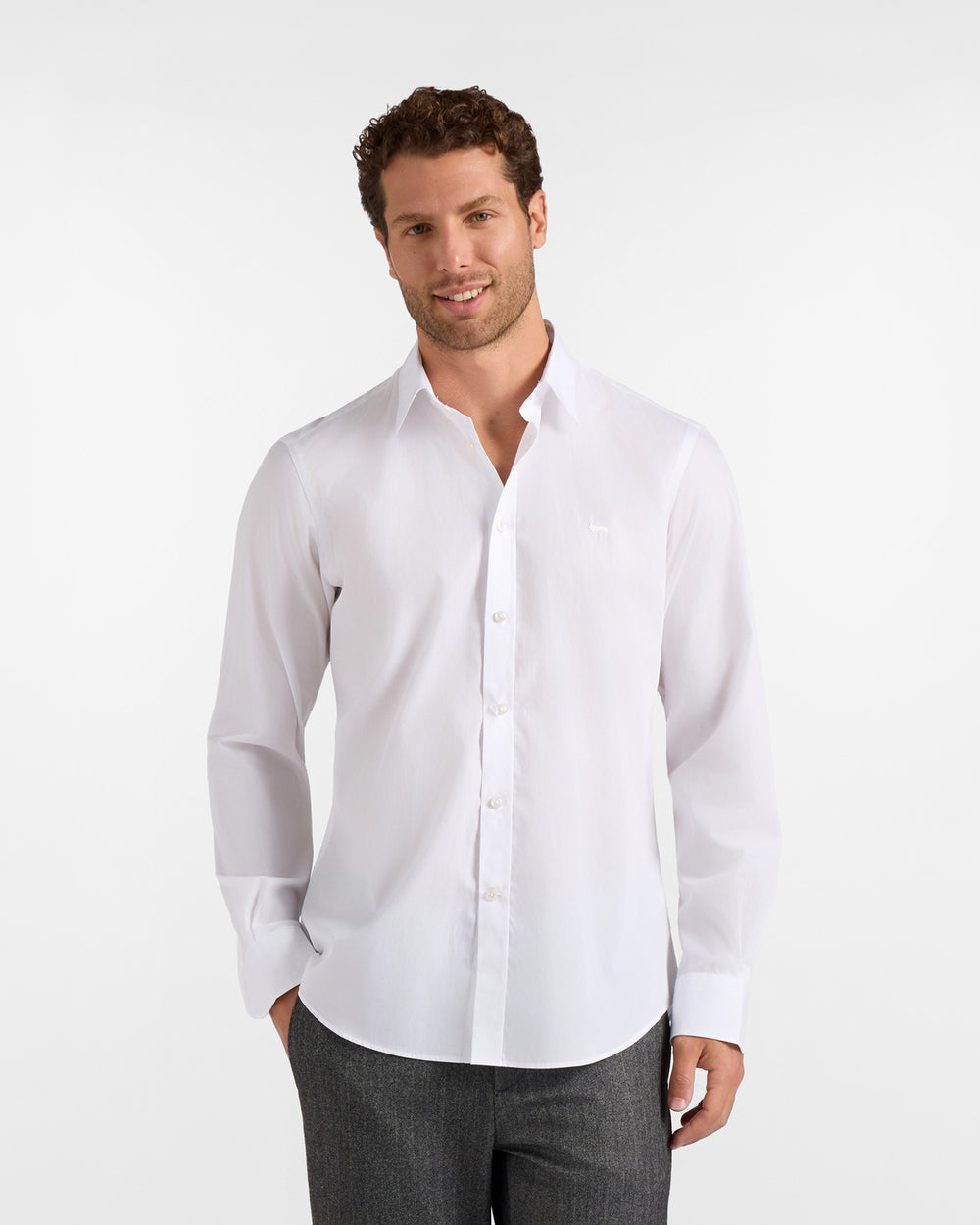 Camicia Harmont & Blaine uomo popeline tinta unita