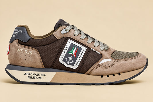Sneakers uomo Aeronautica Militare camoscio AI 2026