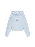Felpa Guess Jeans donna cropped shoulder cotone