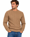 Maglia MARKUP uomo girocollo trecce viscosa
